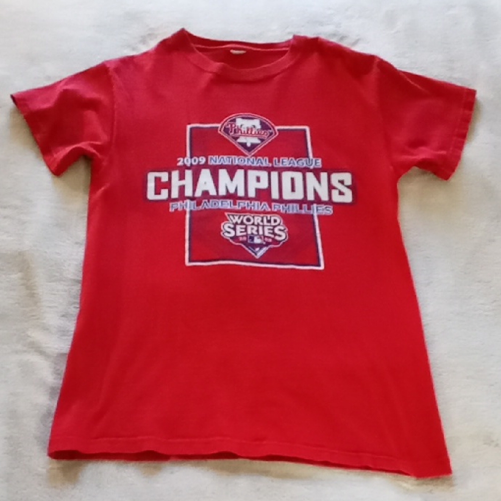 VINTAGE Philadelphia Phillies Red Kids T-Shirt MAGNUM WEIGHT